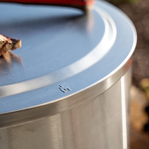 Solo Stove Yukon Lid - Premium 304 Stainless Steel Fire Pit Cover, Modern Round Design, Versatile Tabletop Accessory, Compatible with Solo Stove Bonfire, Wood Burning and Camping Accessory