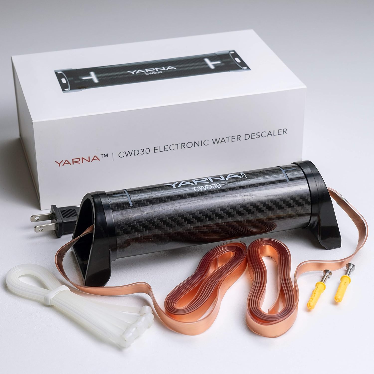 Capacitive Electronic Water Descaler System - Alternative Water Softener Salt Free for Whole House, Reduces the effects of Limescale [Max 2 Pipe]