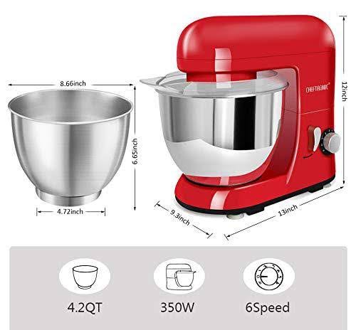 Cheftronic SM985-Red Standing Mixer, One size, Red