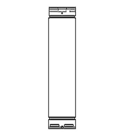 SLP SLP48 48 in. Pipe Length Galvanized Venting Component for GAS Fireplaces u0026 GAS Stoves