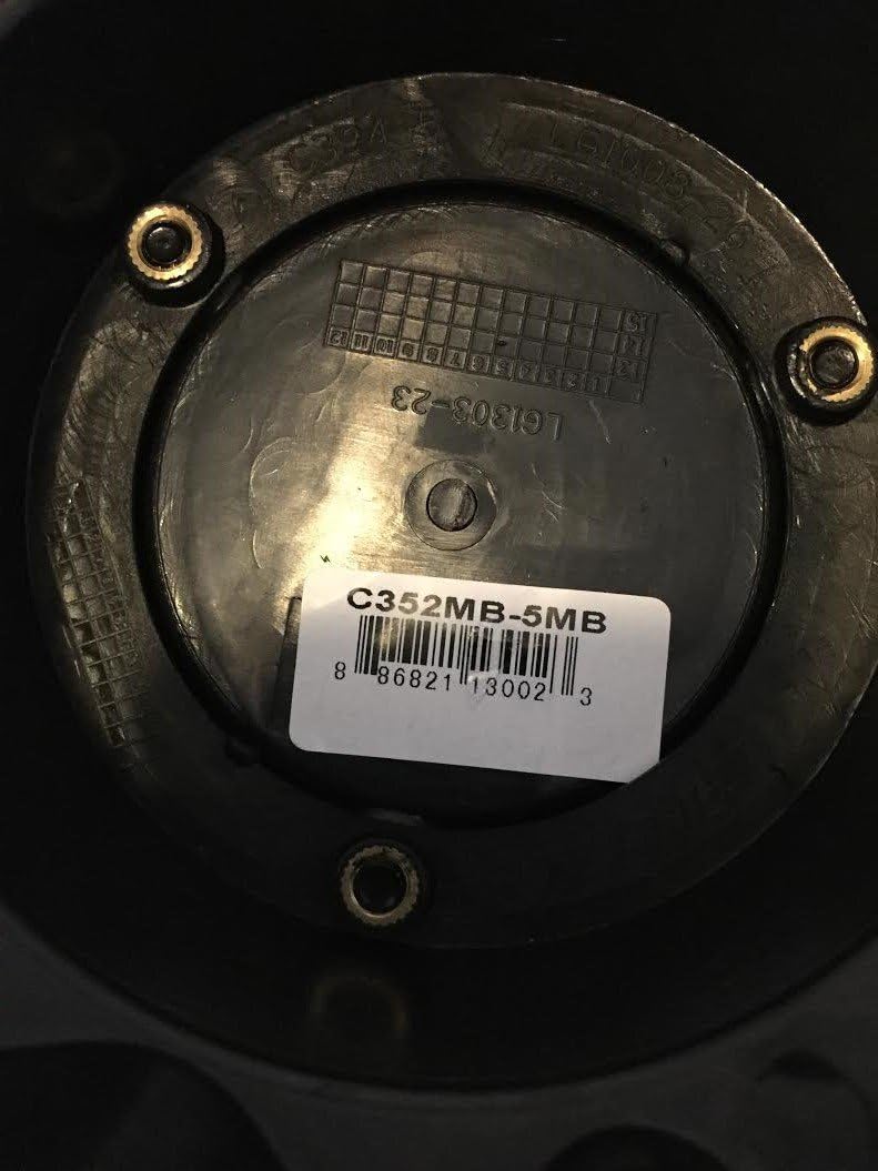 MB Wheels Off-Road C352MB-5MB Black Wheel Center Cap