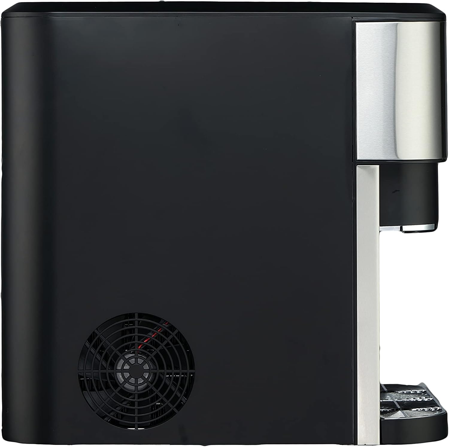 Frigidaire EFIC245-SS 3-in-1 Countertop Crushed Style Ice Crusher and Cube Maker, Makes 33 Pounds in 24 Hours, 2 Sizes, with Water Dispenser, Stainless Steel