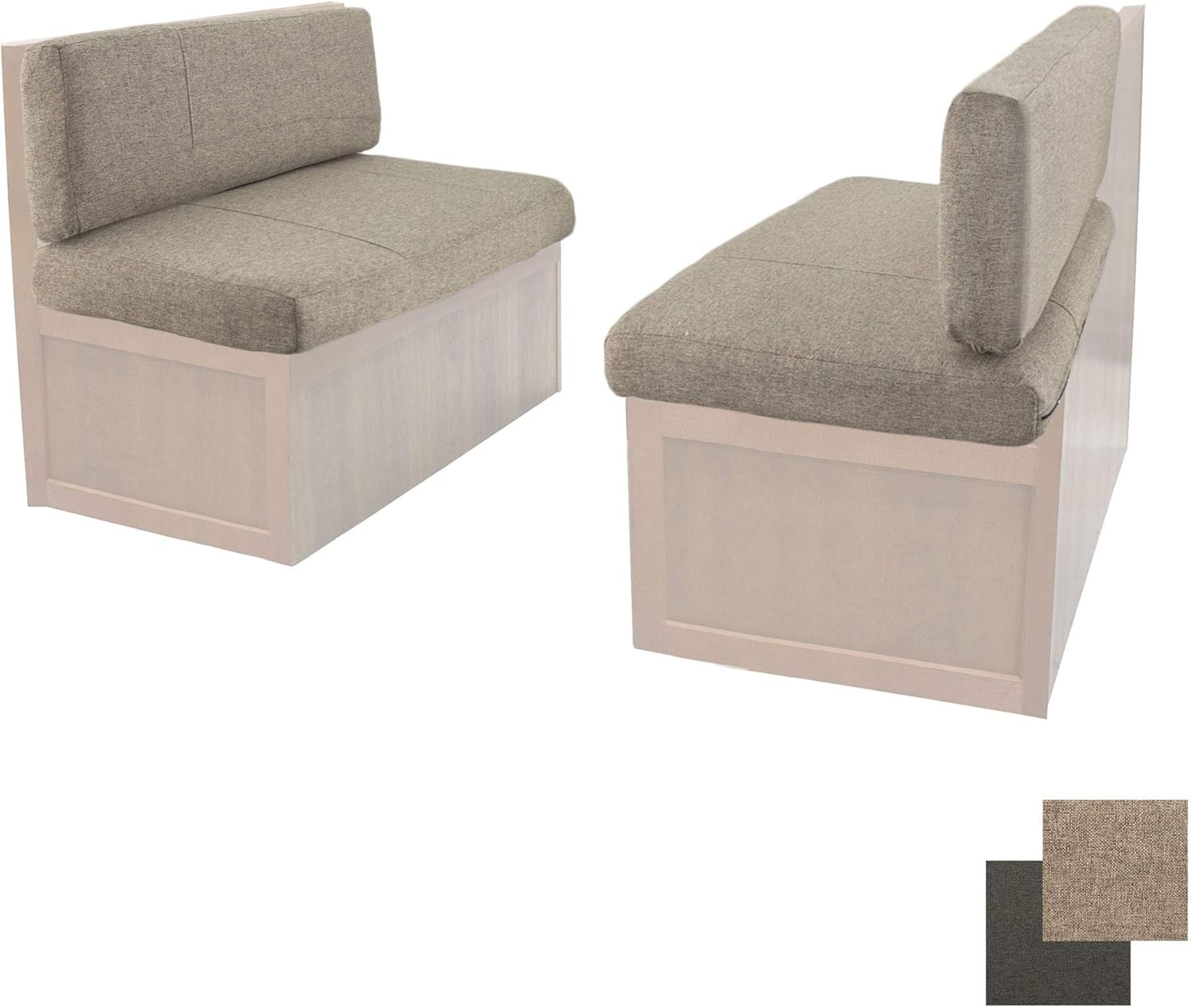 RecPro RV Dinette Booth Cushions with Memory Foam | Cloth | Camper Trailer | Bed | RV Furniture (40")