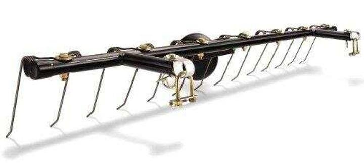 Agri-Fab Inc 45-0546 52∩∩ Lawn Sweeper, Black & 45-0343 Tine Dethatcher for All Tow Lawn Sweepers