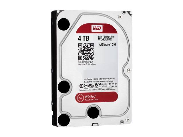 WD Red Plus NAS 4 TB Internal HDD - 3.5x22 - WD40EFRX - SATA 6Gb/s