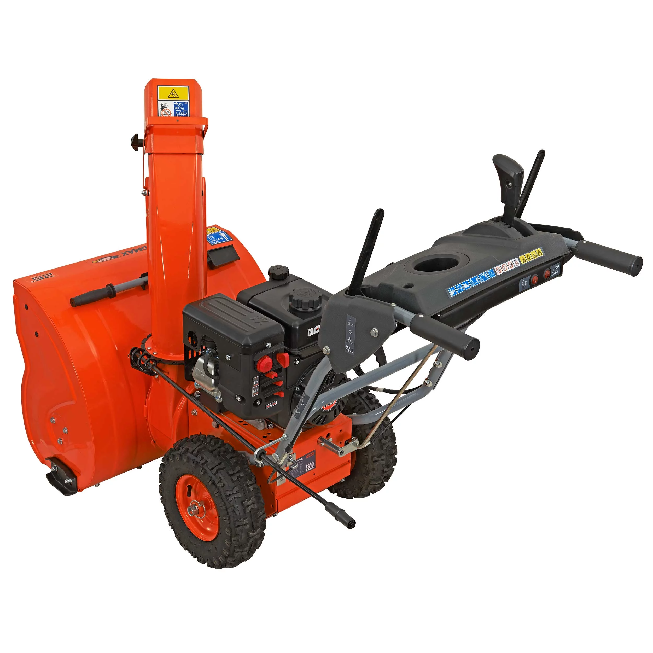 26 in. 212 cc Two-stage Self-propelled Gas Snow Blower with Push-button Electric Start and Headlight
