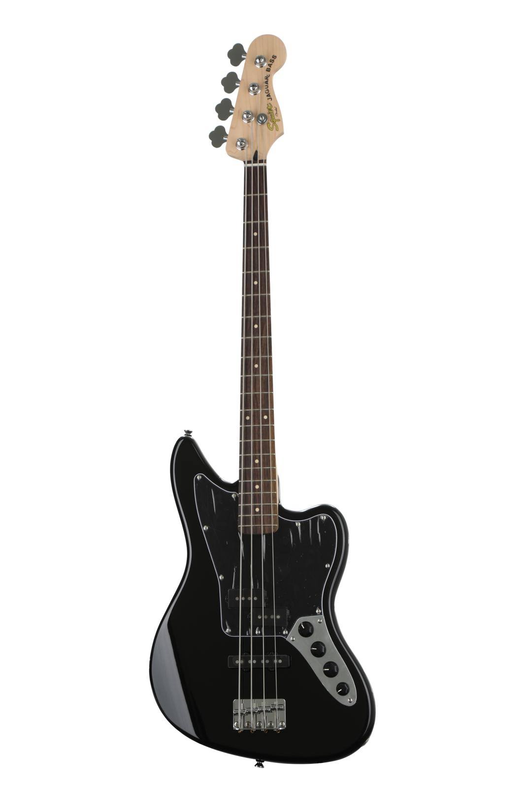 Fender Squier Vintage Modified Jaguar Bass Special Electric Bass Guitar, Black Finish