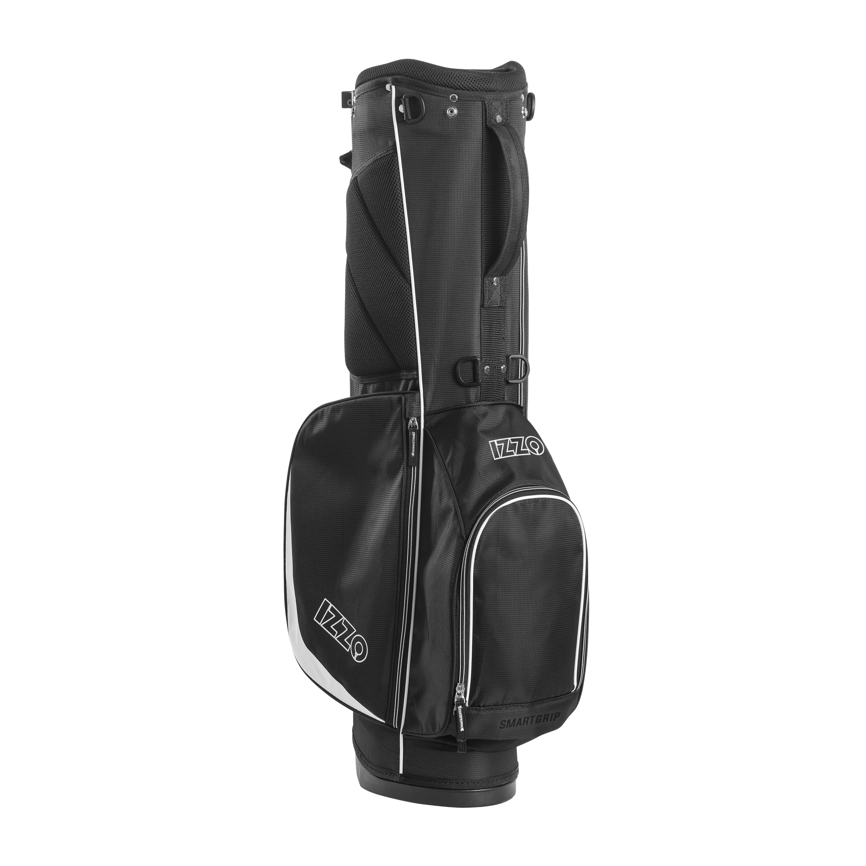 Izzo Golf Ultra-Lite Stand Bag - Grey/Lime