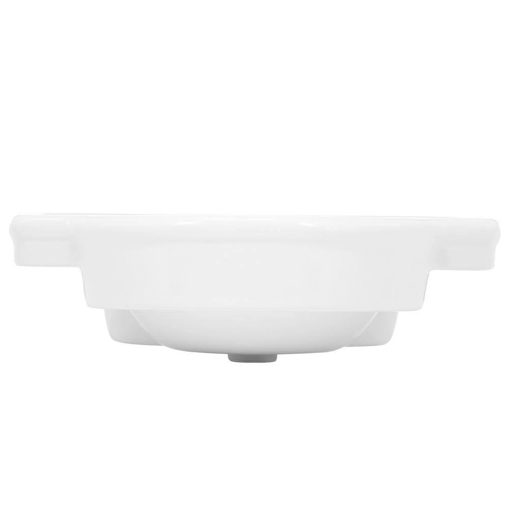 American Standard 0282.008.020 Retrospect Pedestal Console Sink Top with | White