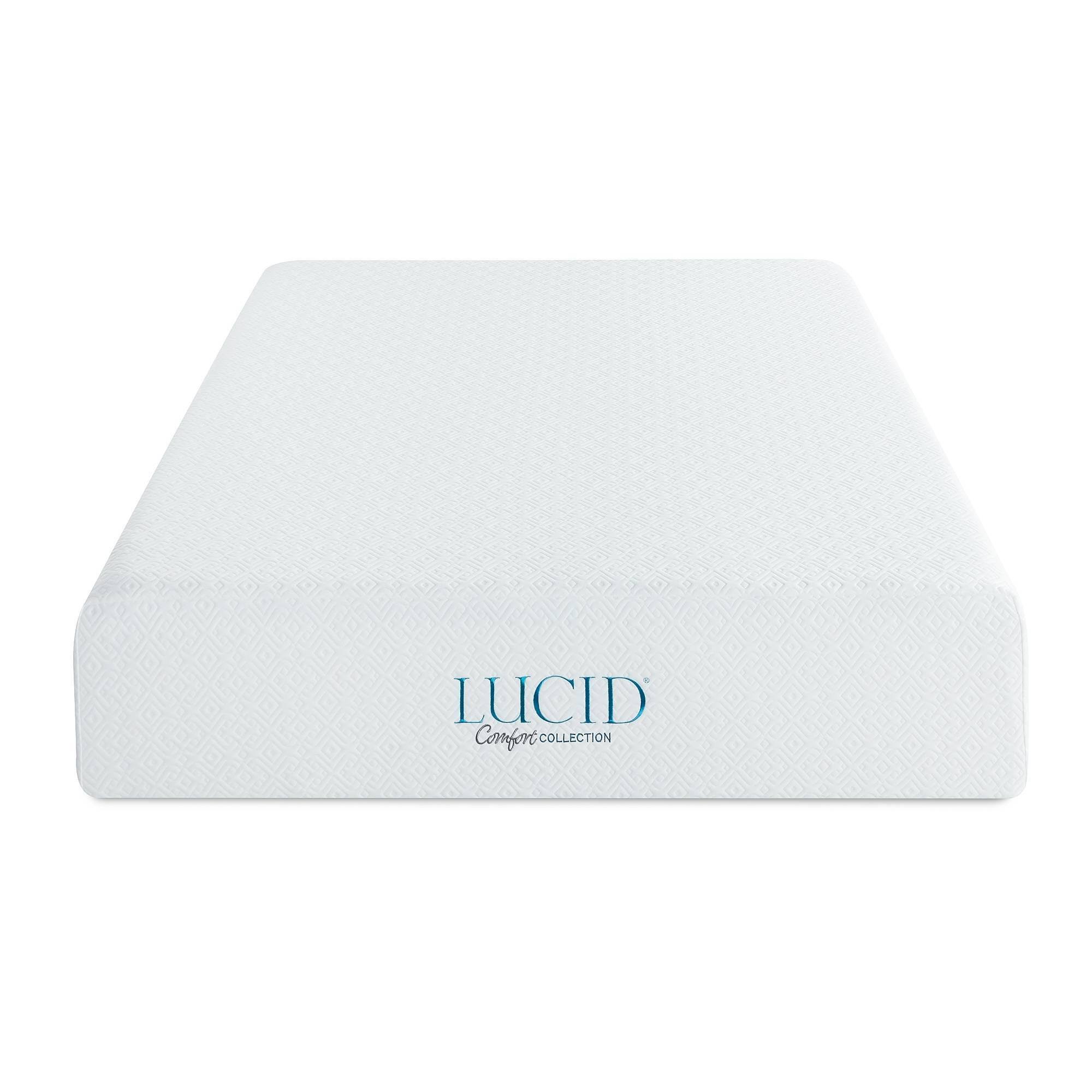 Lucid Comfort Collection 14-inch Plush Gel Memory Foam Mattress Queen