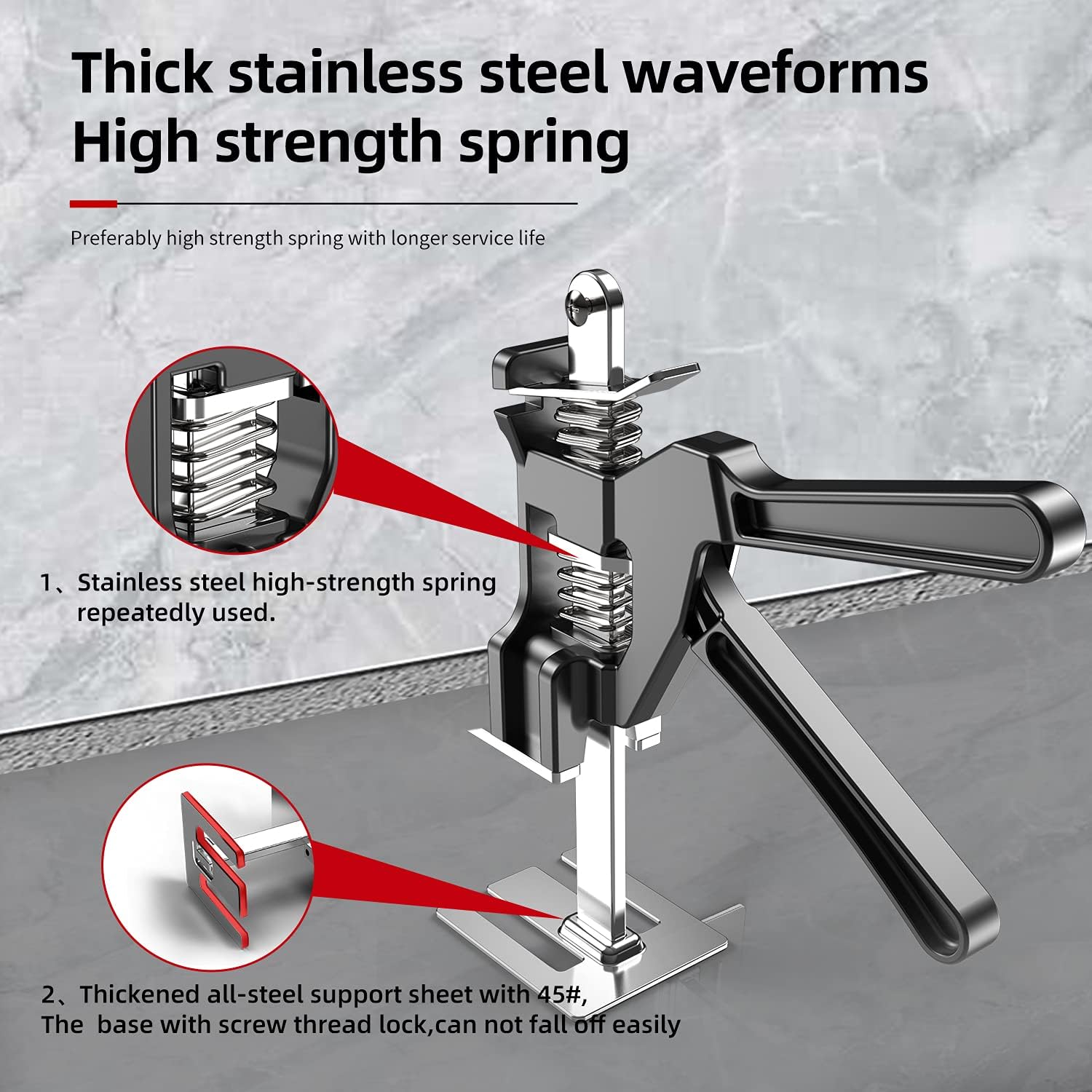 Labor Saving Arm ,Effort Elevator Jack 2Packs Door Panel Lifting Cabinet Jack,Drywall Lift Up to 308 Lb, Board Lifter, Wall Tile Height Adjuster Furniture Jack Pack of 2