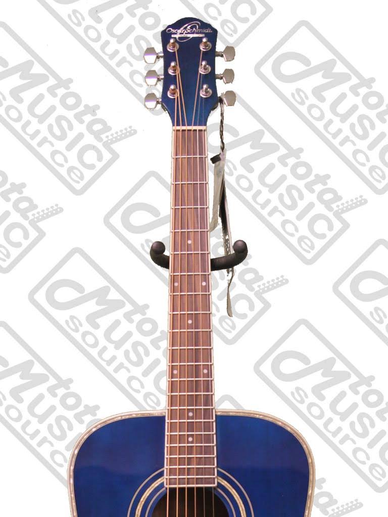 Oscar Schmidt Model Og1tbl - Blue 3/4 Size Dreadnought Acoustic Guitar