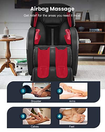 Full Body Massage Chair Zero Gravity Shiatsu Chair Recliner with Six Programs and Heat Massage Chair