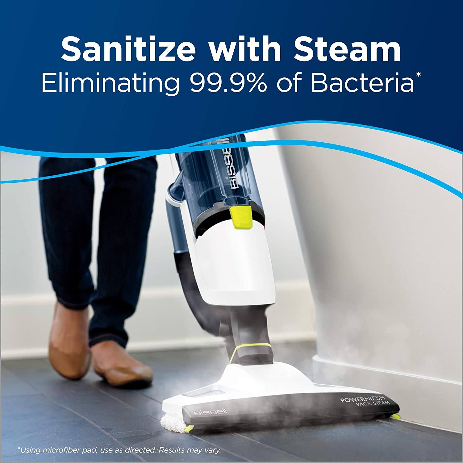 Bissell 2747a Powerfresh VAC u0026 Steam All-in-One Vacuum and Steam Mop