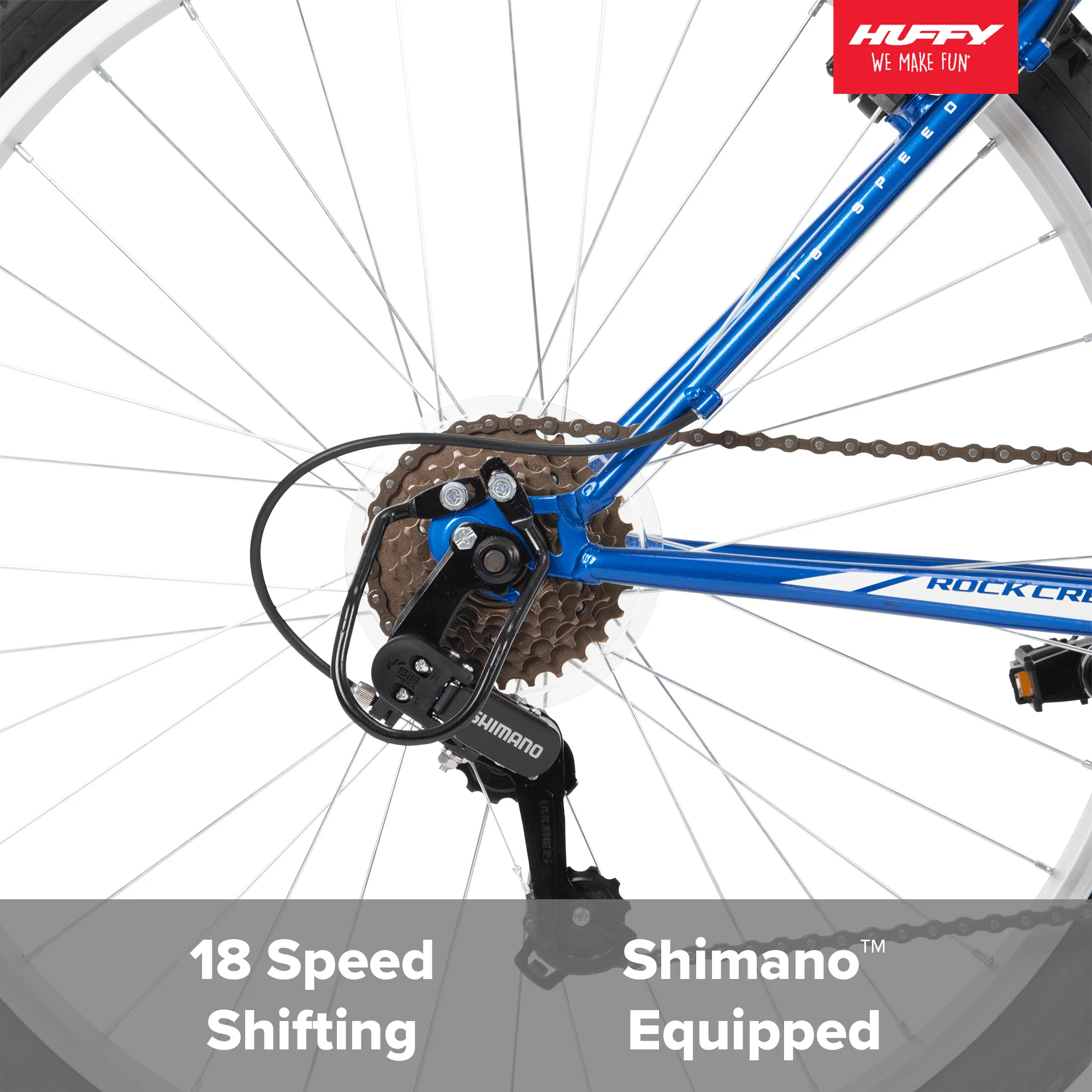 Huffy 26-inch Rock Creek Men's Mountain Bike, Ages 13 and Up, Blue