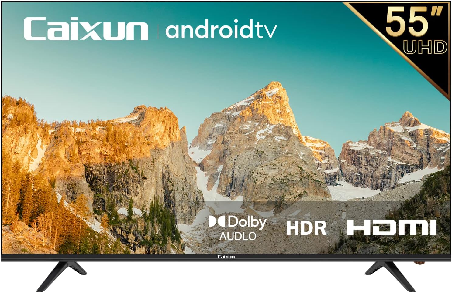 Caixun EC50S1A, 50 inch 4K UHD HDR Smart Android TV with Google Assistant (Voice Control), Screen Share, HDMI, USB, Wi-Fi, Bluetooth(2021 Model)