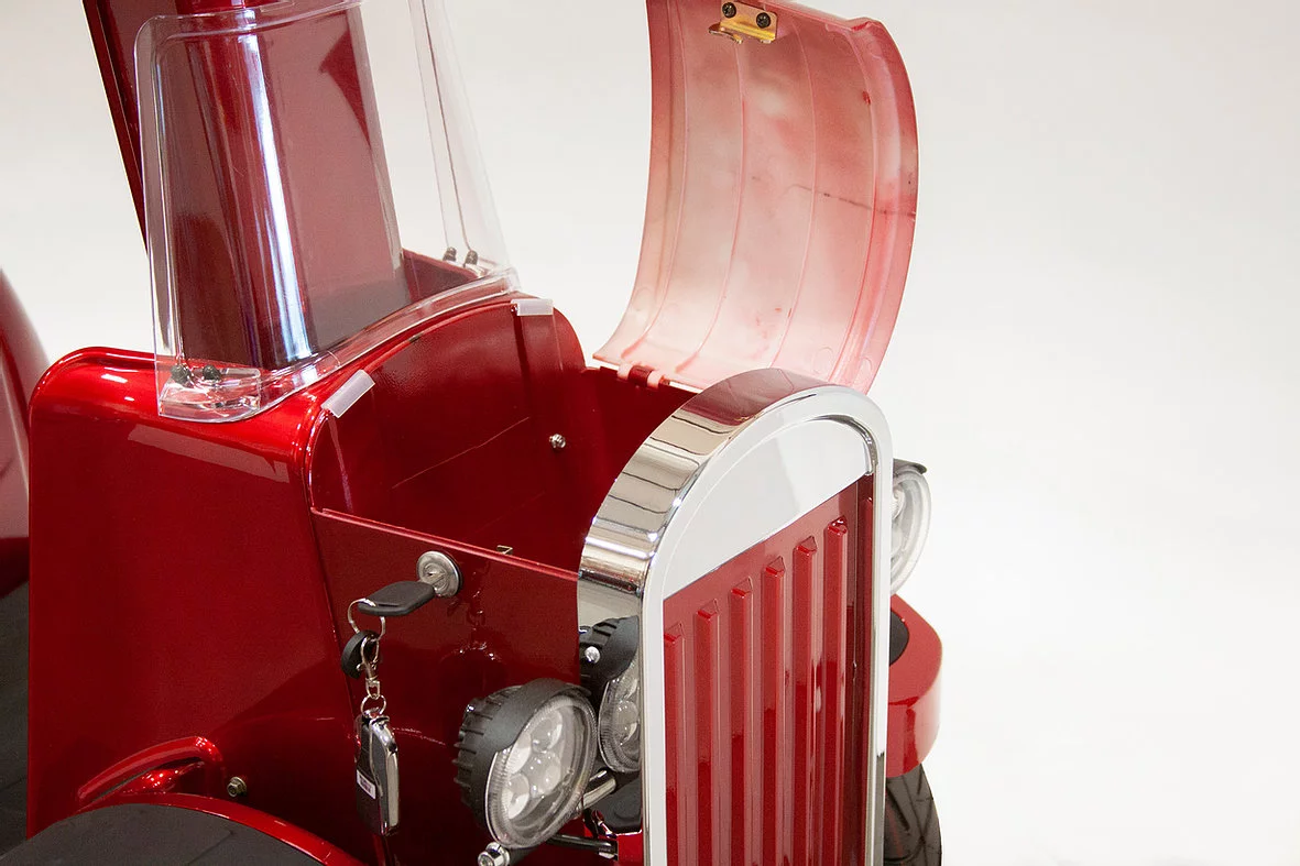 EWheels EW-VINTAGE Vintage 4-Wheel Mobility Scooter Red