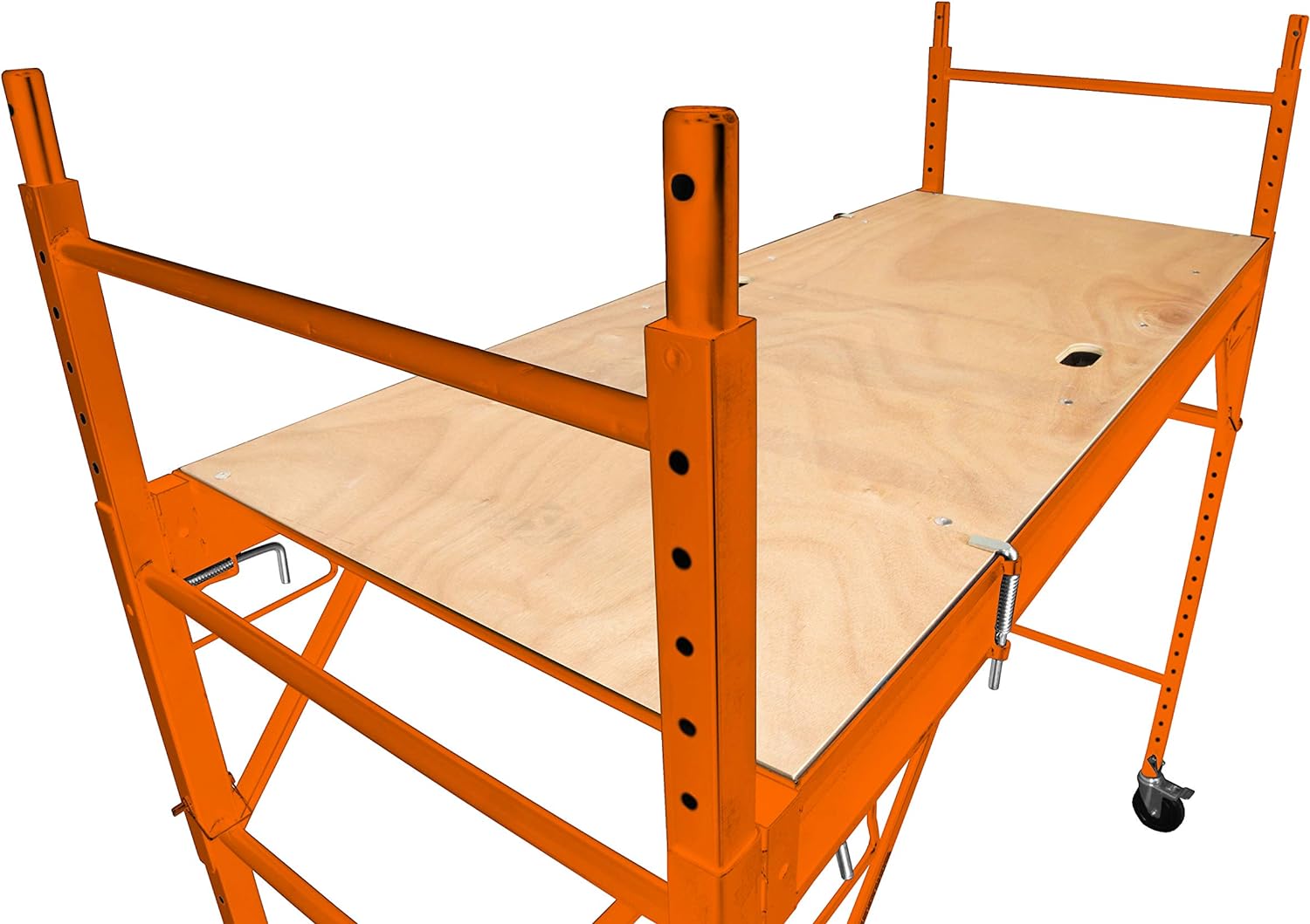 WEN 31110T Baker-Style 6.25 ft. Multi-Purpose 1000-Pound-Capacity Rolling Steel Scaffolding