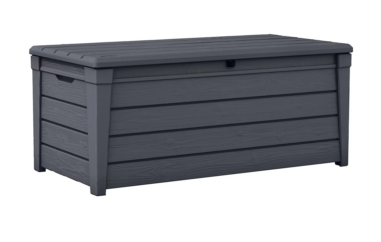 Keter Brightwood Outdoor All-Weather 120 Gallon Plastic and Resin Deck Box, Anthracite Gray