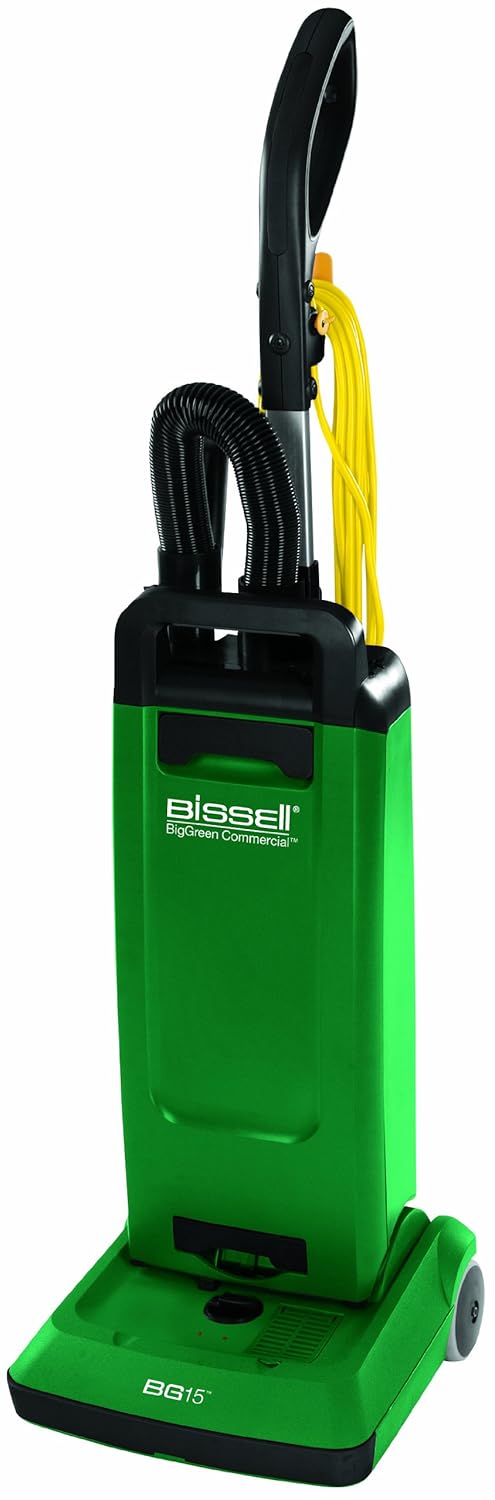 Bagged Upright Vacuum, 6L Bag Capacity, 12" Cleaning Path, Green