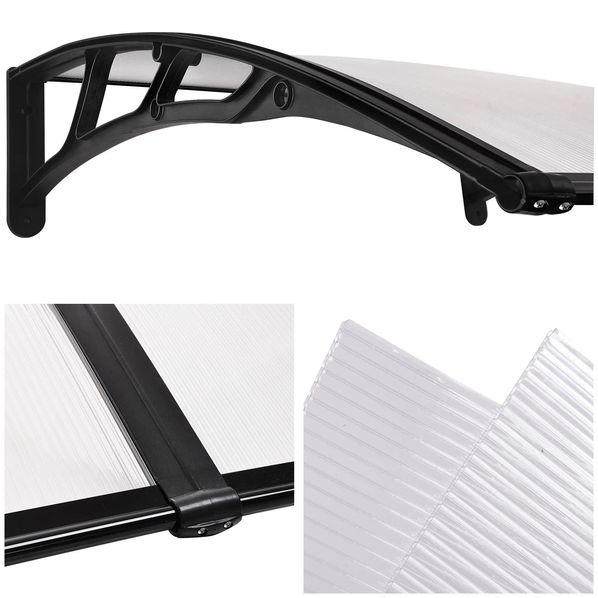 78x39x22 Clear 2 Whole Polycarbonate Hollow Sheets Porch Window Door Patio Cover Awning