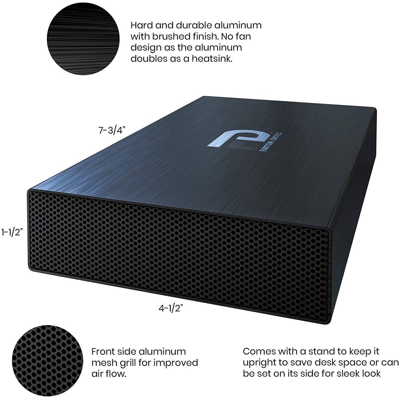 Fantom Drives Professional 3tb 7200RPM USB 3.0 / eSATA Aluminum External Hard Drive