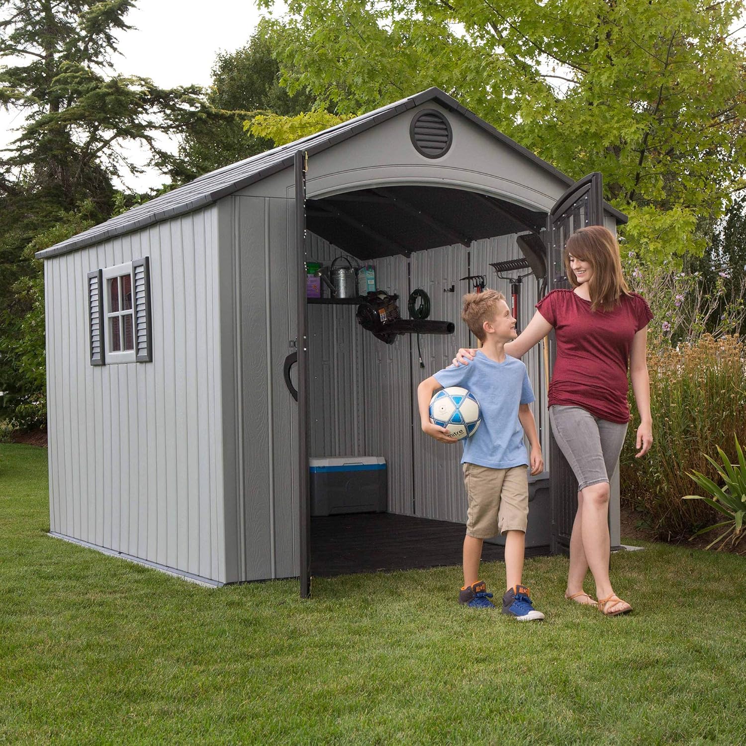 Lifetime 8 x 10 Ft. Storage Shed Outdoor Garden Shed & Tool Shed