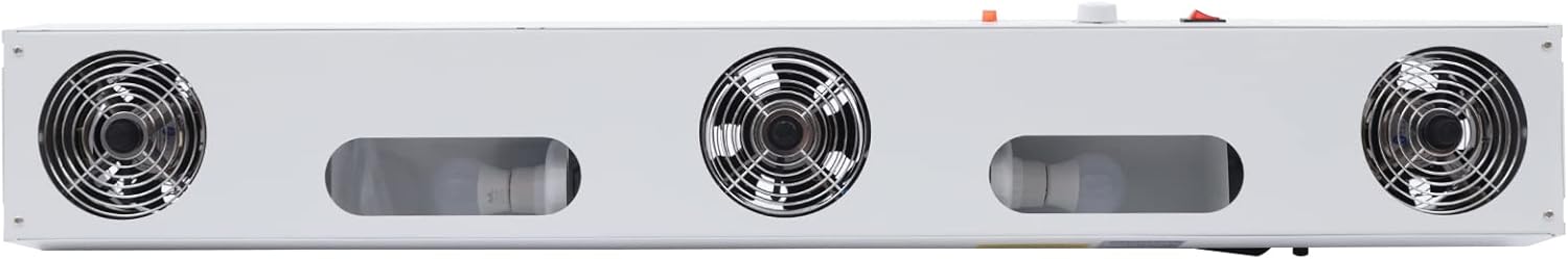 Anti-Static Ionizing Air Blower 110V Suspended Three-Head Ion Fan Antistatic Cleanroom Anti Static Ionizer Static Eliminator Desktop with Adjustable The Size of Wind Speed Switch
