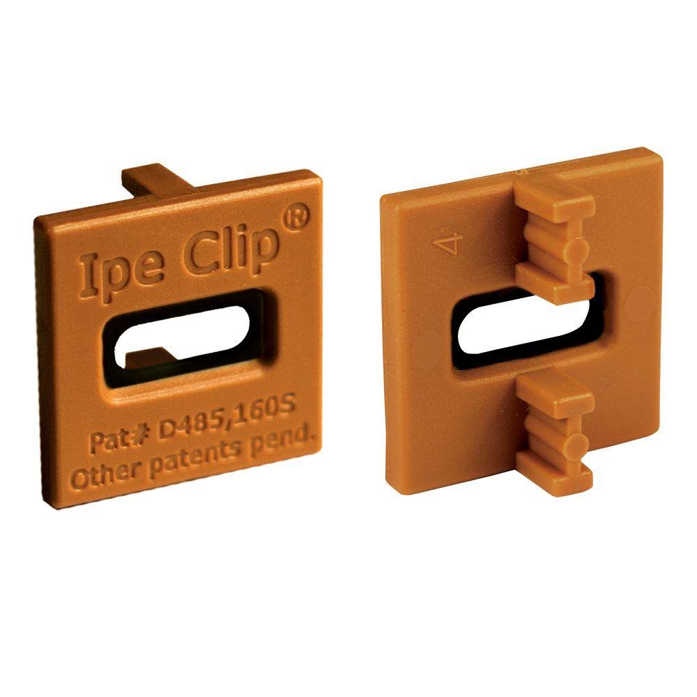 DeckWise Extreme4 IPE Clip Brown BiscuitStyle Hidden Deck Fastener Kit Hardwoods