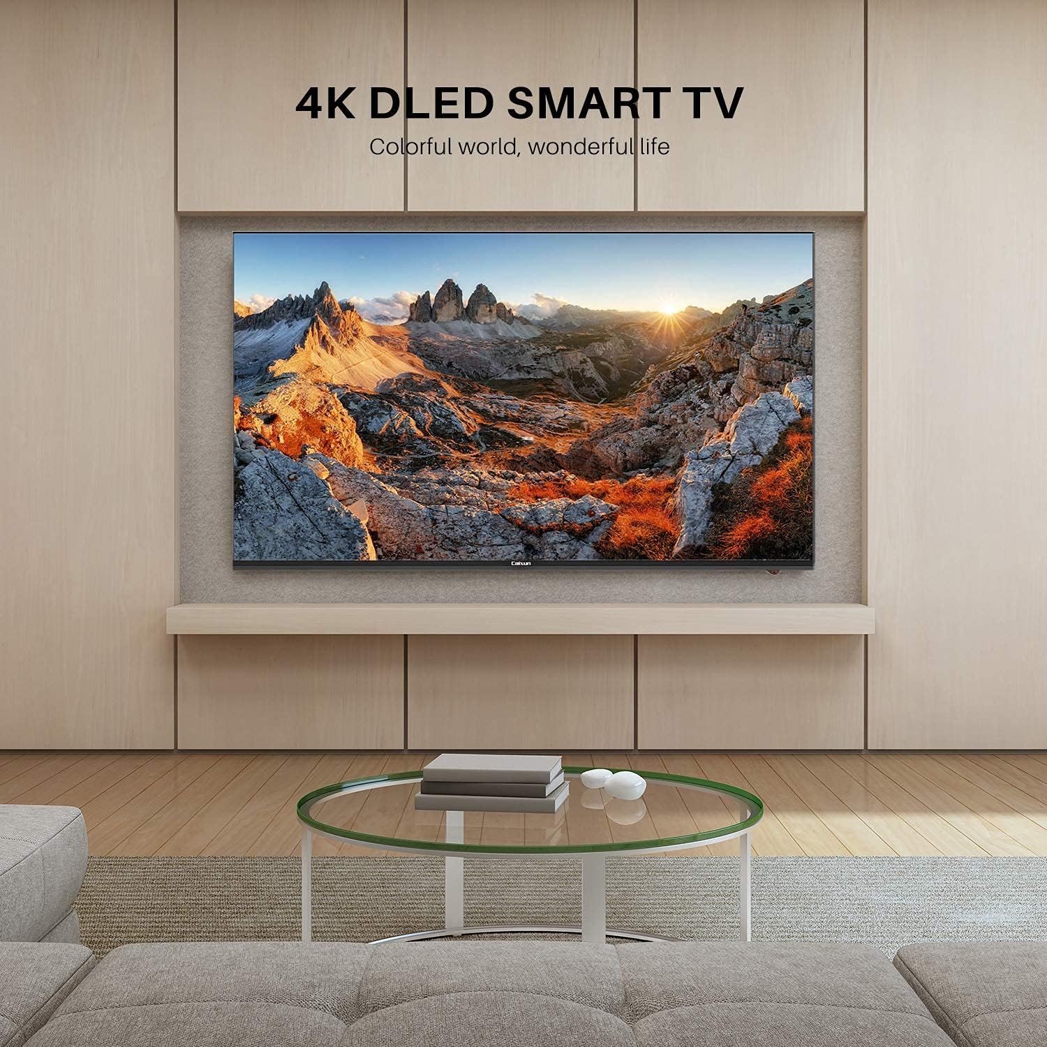 Caixun EC50S1A, 50 inch 4K UHD HDR LED Smart Android TV with Google Assistant (Voice Control), Screen Share, HDMI, USB, Wi-Fi, Bluetooth(2021 Model)
