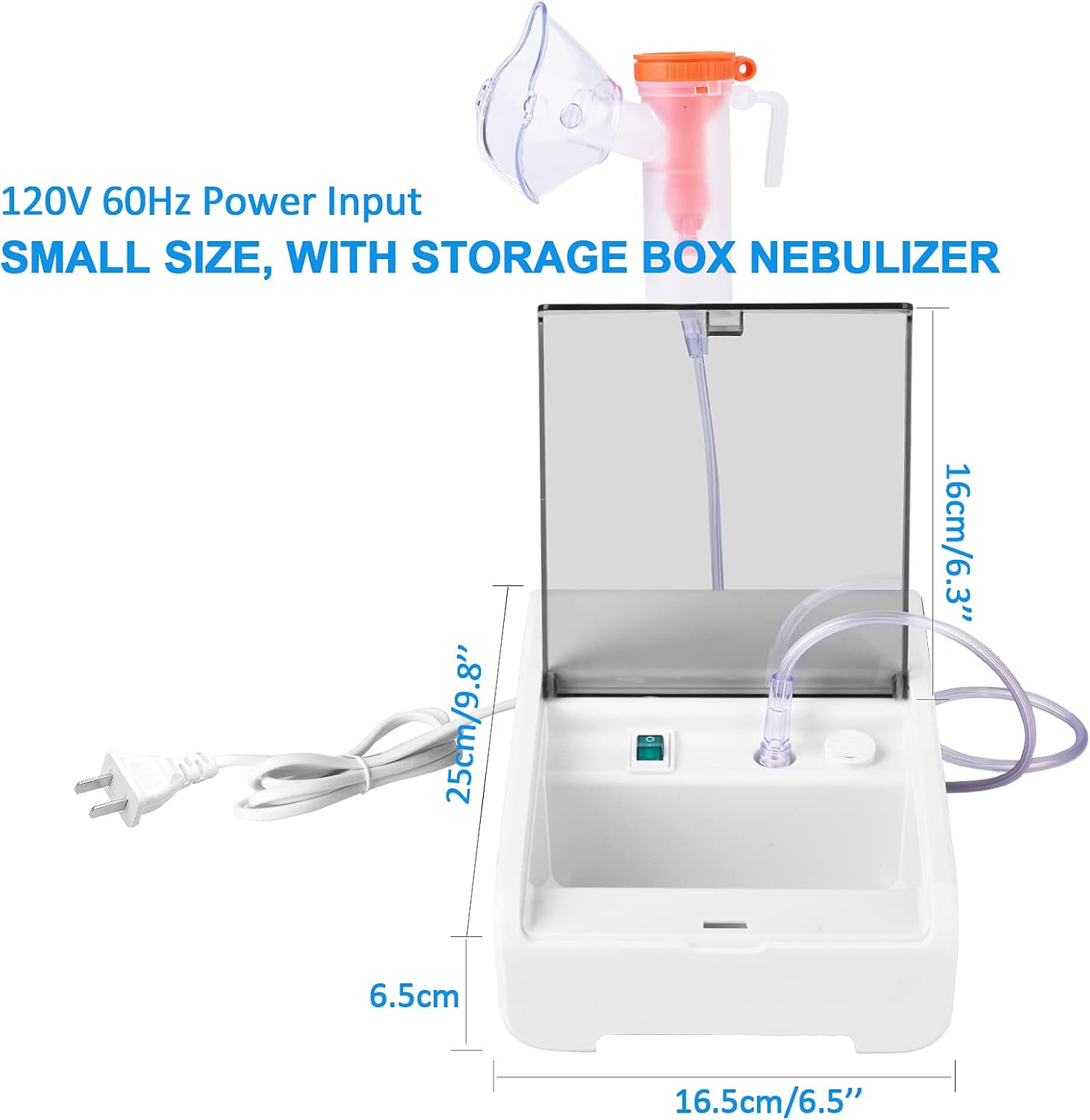Home Portable Nebulizer - Handheld Compressor Jet Nebulizer Machine - Personal Inhalers for Breathing Problems - Cool Mist System for Kids Adults Home Daily Use
