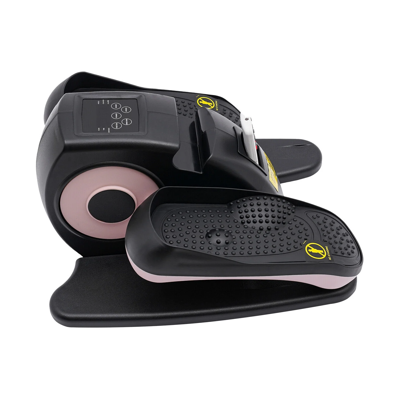 Under Desk Elliptical Machine Electric Seated Leg Foot Pedal Exerciser W/ Remote Pink - Curated Treasures Market