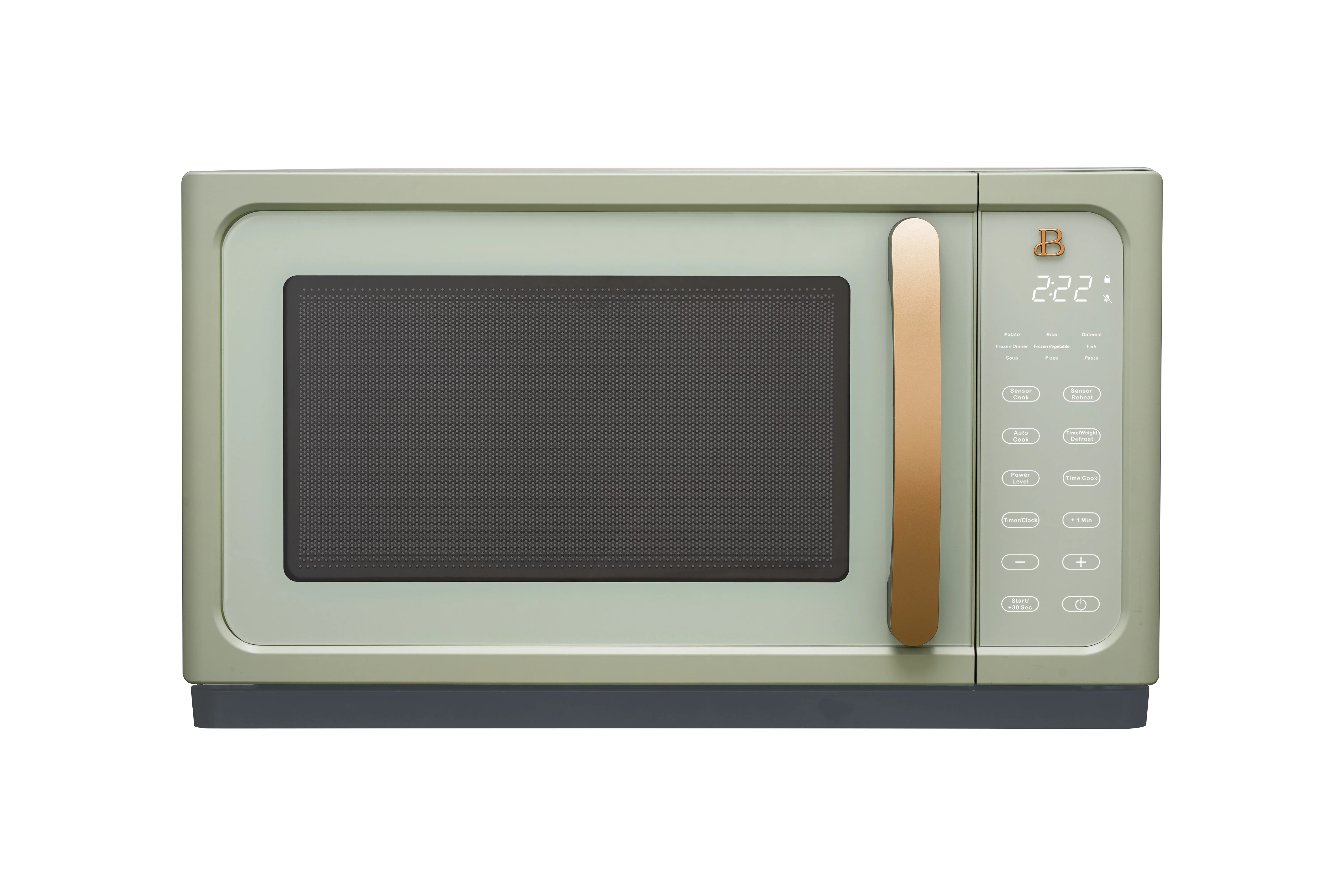 Beautiful 1.1 Cu ft 1000 Watt, Sensor Microwave Oven, White Icing by Drew Barrymore, New
