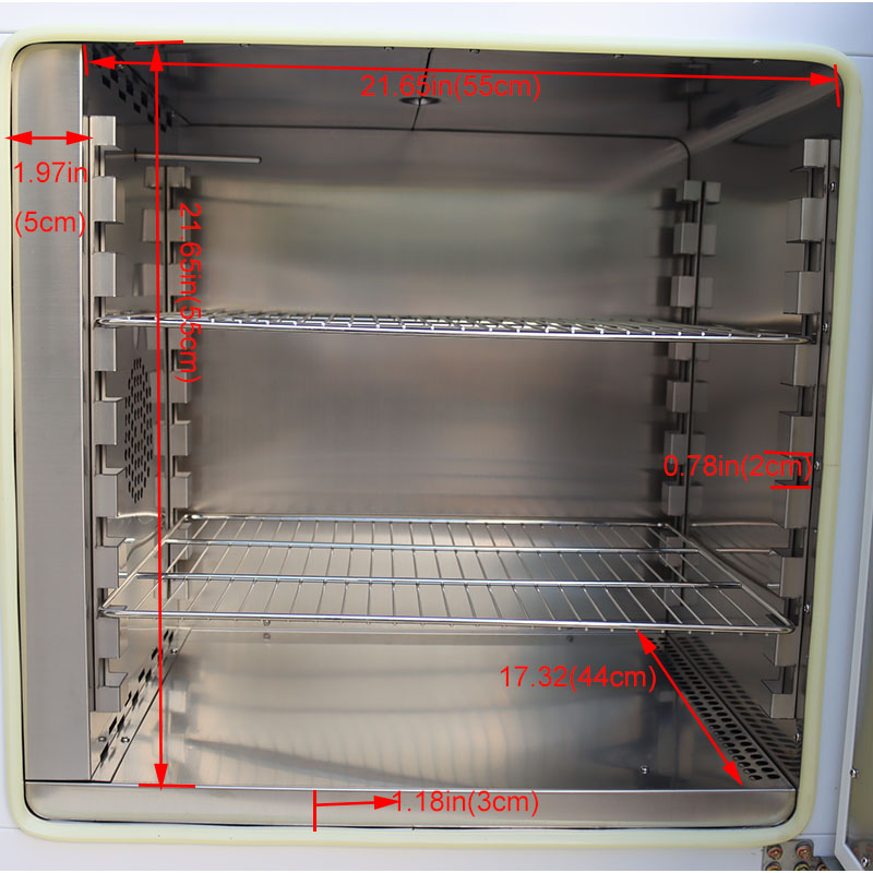 EQCOTWEA 101-2AB Digital Forced Air Convection Drying Oven Industrial Lab Sterilizing Heat Treatment 220V