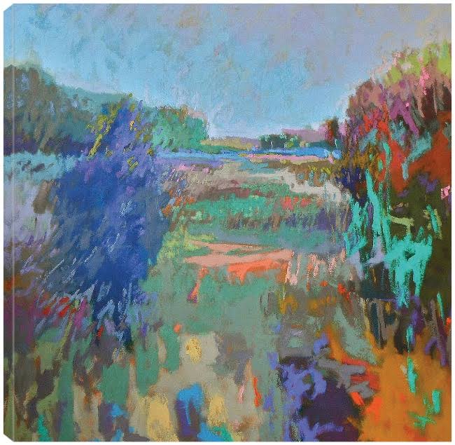 Color Field 45 Canvas Art by Jane Schmidt 22X22 Fineartcanvas