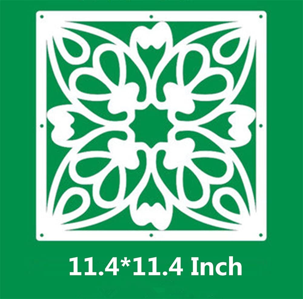 BMIDRUT 12Pcs/Set Hanging Room Divider White DIY Panel Screens Partition Wall Dividers Room Decorative with All Accessories 11.4x11.4 Inch (M3) Pack of 2
