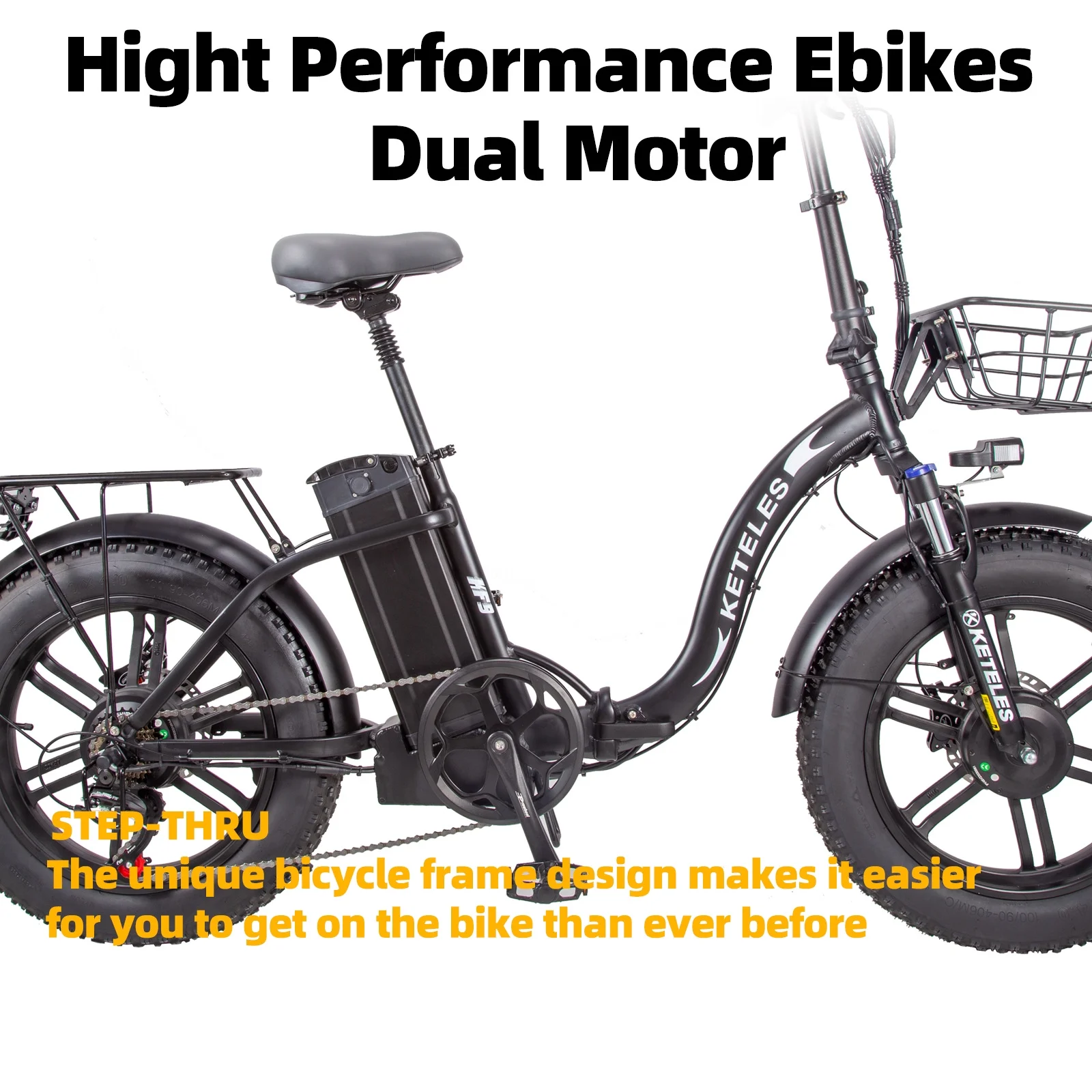 KETELES 20 Fat Tire Electric Bike for Adults, 1000W Electric Bicycle, Electric Mountain Bicycle Commuter Snow Bike Ebike E-bike with 48V 17.5AH Removable Battery