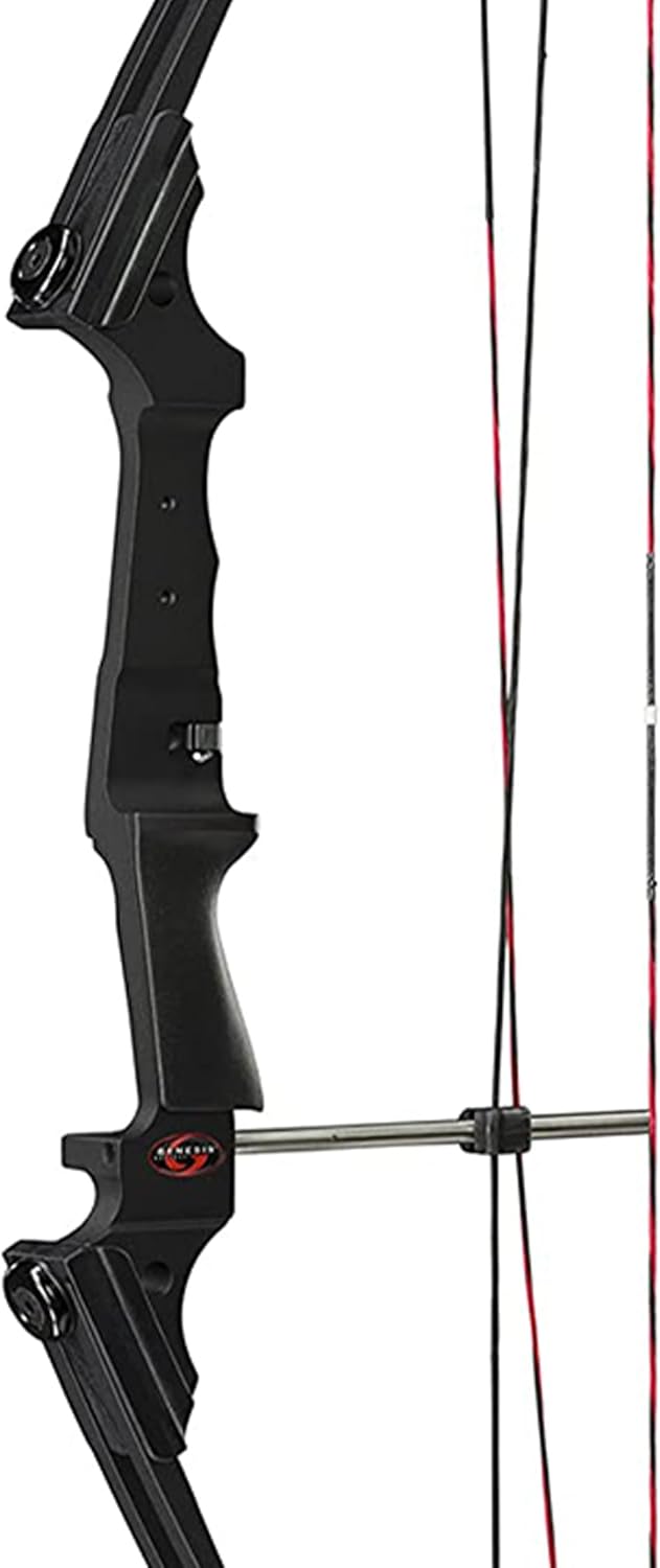 Genesis Archery Original Adjustable Preassembled Lightweight Durable Right-Handed Compound Bow for Beginners and Experts, Black (2 Pack)
