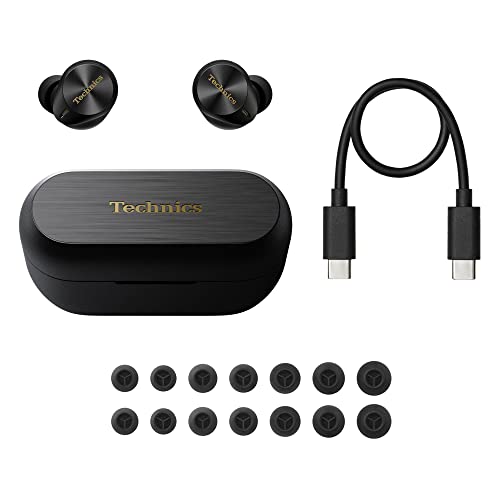 Technics Premium Hi-Fi Wireless Bluetooth Earbuds with Advanced Noise Cancelling, Multipoint Connectivity, Hi-Res Audio + Enhanced Calling