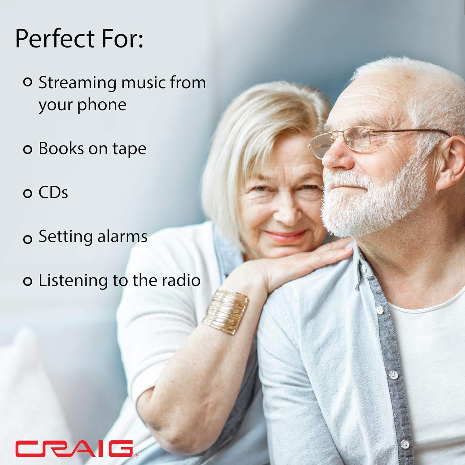 Craig Electronics CM427BT-BK Mini 3-Piece CD Shelf Stereo System with AM/FM Radio and Bluetooth Pack of 2