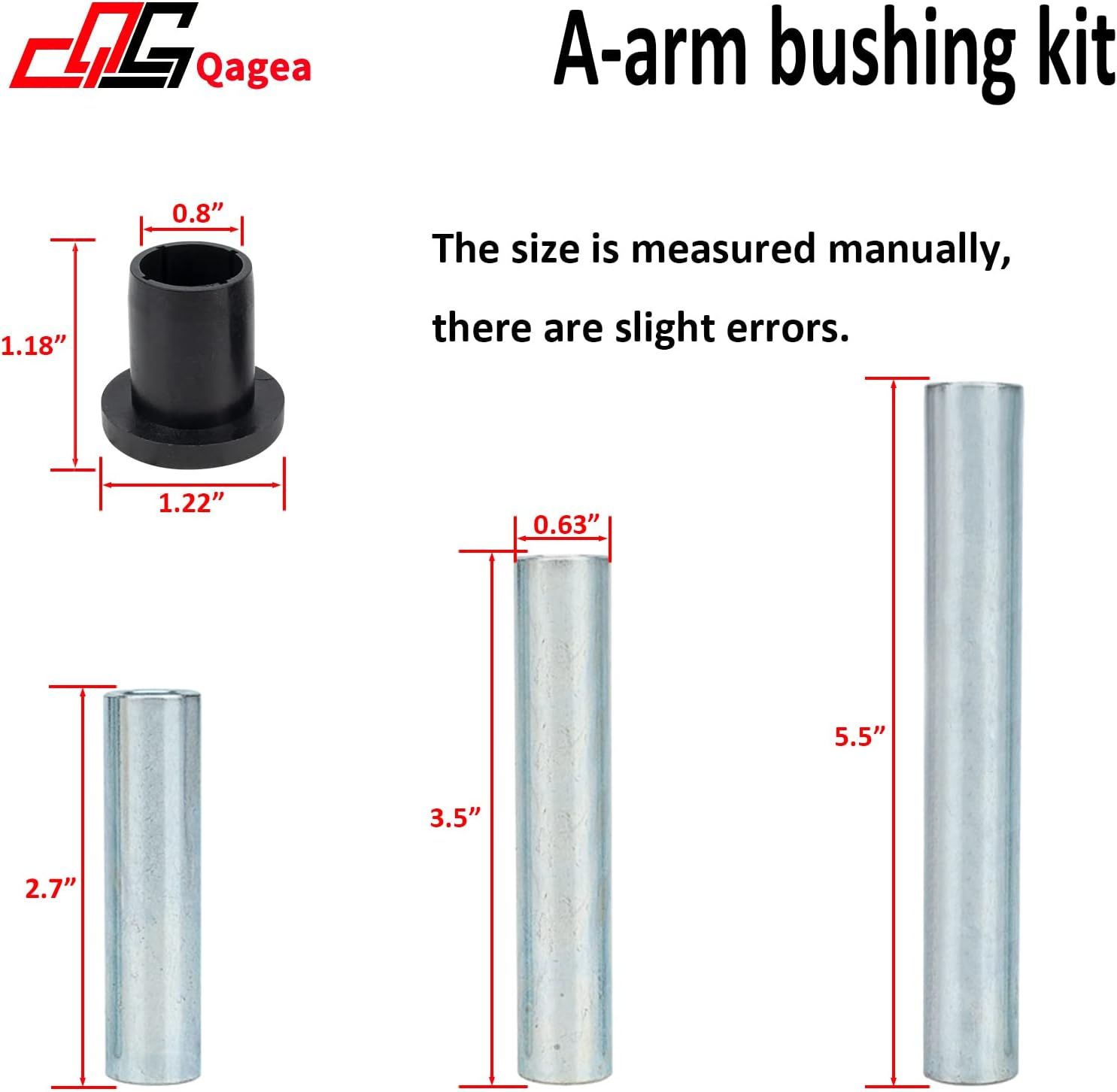 Heavy Duty A-Arm/UHMW Control Arm Bushing Kit Replacement for 2010-2014 Polaris Ranger Full Size XP 800 Replaces AAB-P-RAN-K2-002 Pack of 2