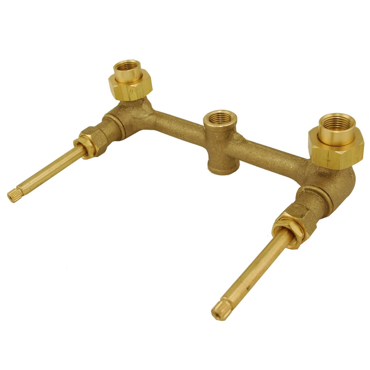 2-Handle Tub & Shower Rough-In Valve Made by Plumb USA