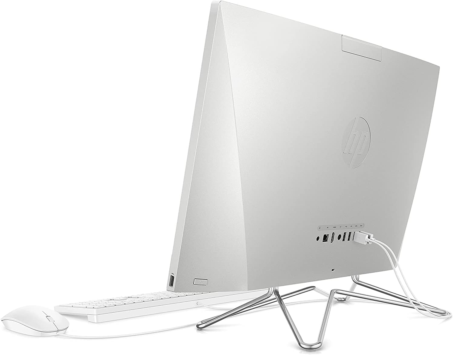 HP 2022 Newest All-in-One Desktop Computer, 23.8" Full HD Touchscreen, AMD Ryzen 5 3500U Processor, AMD Radeon Vega 8 Graphics, 16GB RAM, 512GB SDD, Webcam, Windows 11 Home
