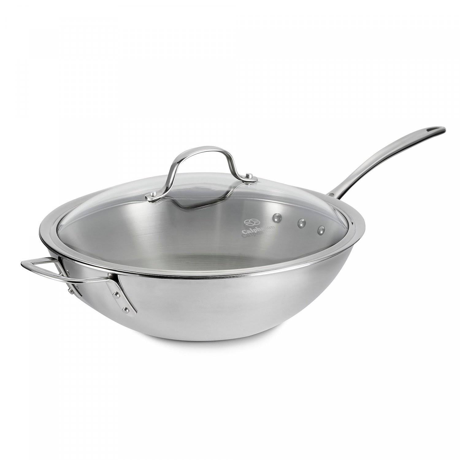 Calphalon Tri-Ply 12 Stainless Steel Stir Fry Pan