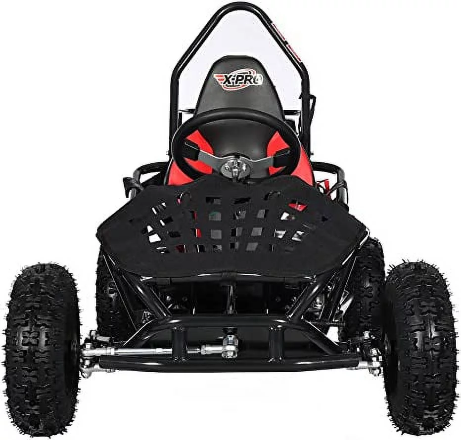 X-Pro Brand New Rover 50cc Gas Go Kart with Pull Start, Rear Disc Brake, 6" Wheels!