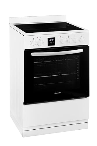iio 24 inch Electric Stove iER-244SS, Oven Range with Triple Lined Door Glass, 4 Top Burners, Convection Fan, Deep Broiler, Digital Timer Clock, 5 Cook Functions