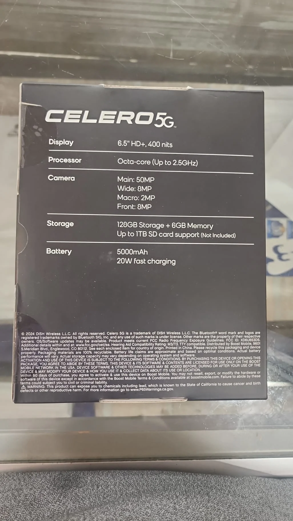 Celero 5G 2024 - 128GB - Moonglow Gray (Boost Mobile) (Single SIM) Plus $60 Plan