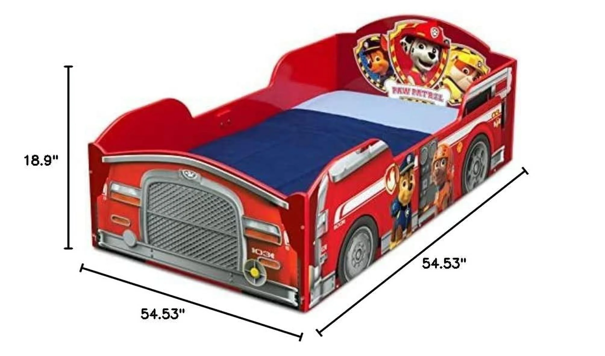 Delta Children BB87055PW-1121 Nick JR PAW Patrol Bed for Toddler