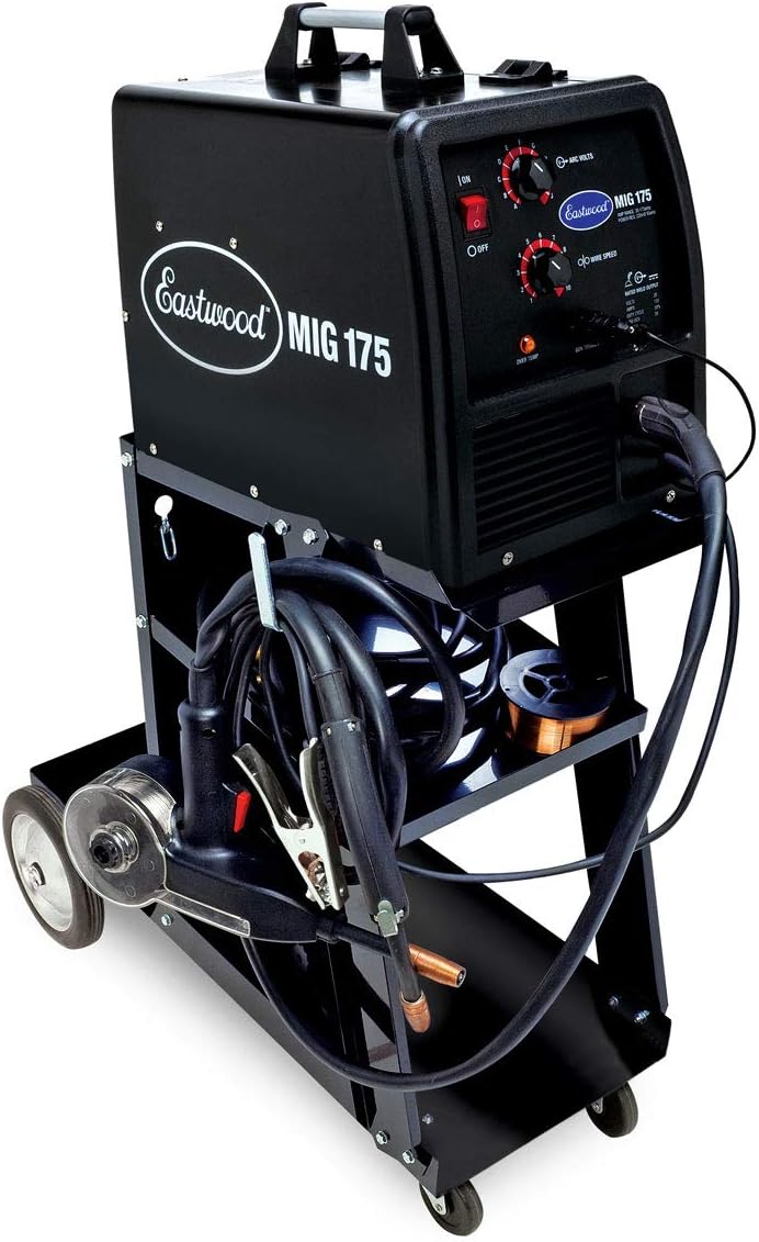 Eastwood 3-Tier Welding Cart Mig Welder Portable Heavy Duty for Plasma Cutter TIG Arc with Tank Storage Trolley Workshop Organizer