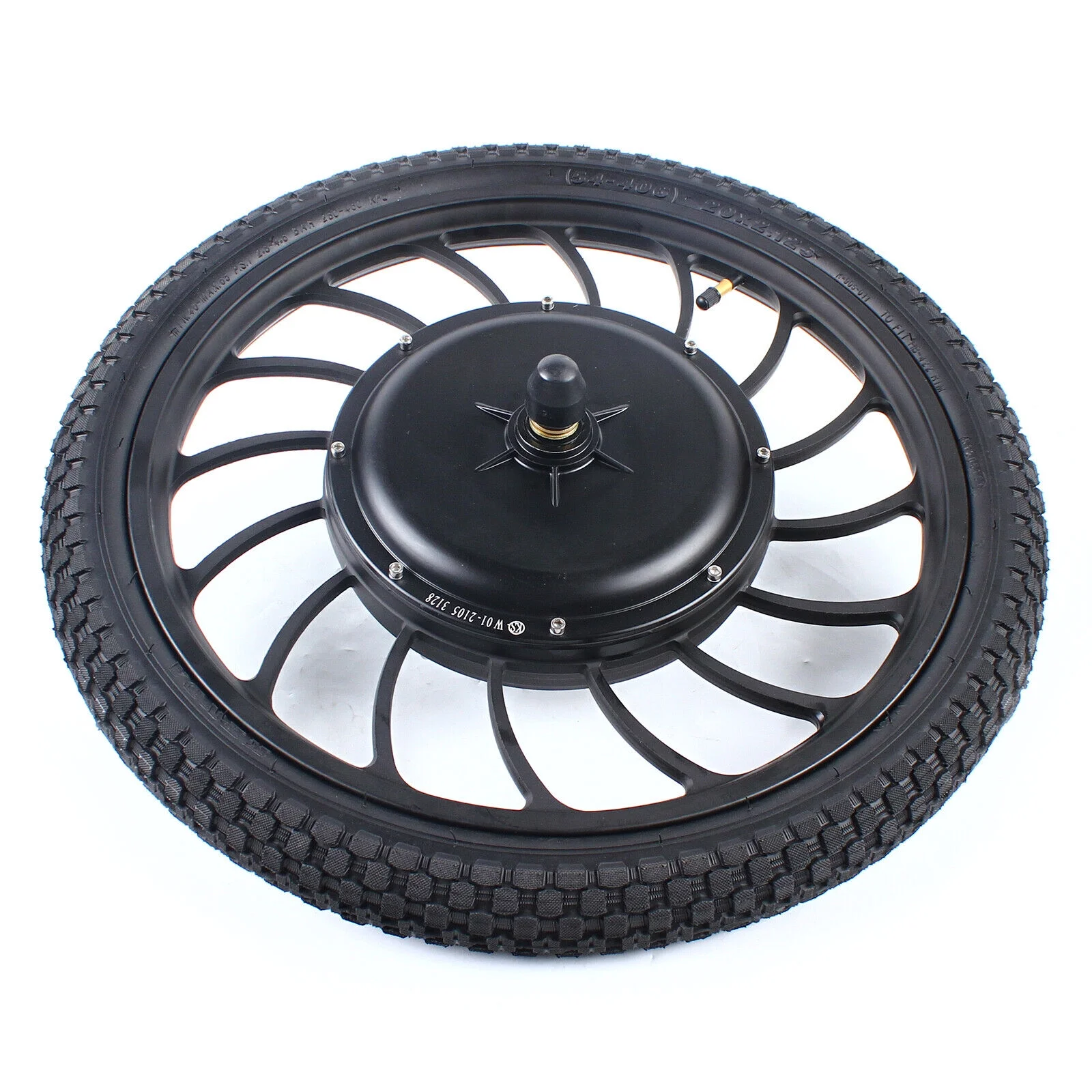 20" E-Bike Front Rear Wheel Conversion Kit Brushless Gearless Hub Motor